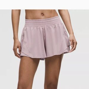 Lululemon Shake It Out High-Rise Running Short 2.5" size small - mauve grey